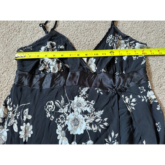 Vintage California Dynasty Y2K Babydoll Tank Top Floral Lingerie 90s Sleep - Picture 5 of 8